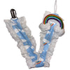 Rainbow Ruffle Deluxe Pacifier Clip