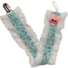 Floral Bunny Ruffle Deluxe Pacifier Clip