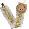 Floral Lion Ruffle Deluxe Pacifier Clip