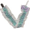 Floral Ruffle Deluxe Pacifier Clip