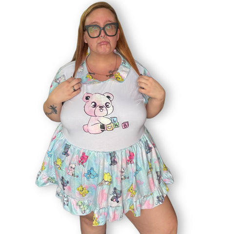 Cuddle Bears Romper Dress with Pockets second image