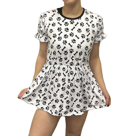 V1 Puppy Paws & Bones Romper Dress second image
