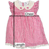 Pink & White Gingham Baby Doll Dress