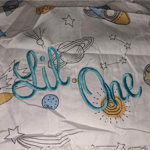 Lil One Embroidered Space Dress second image