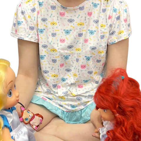 Kitty & Puppy Nightgown Pajamas second image