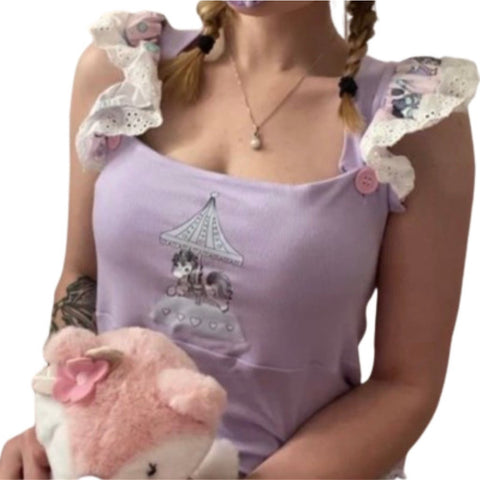 Carousel Ponies Ruffle Romper second image