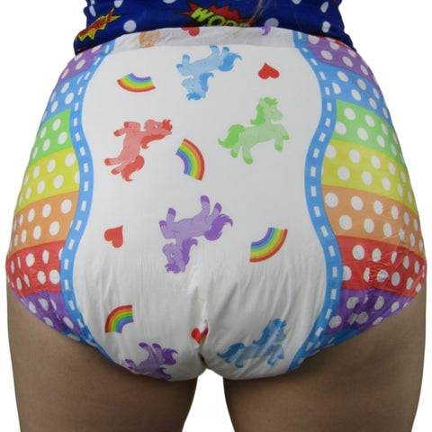 Dotty Diaper Co Pride ABDL 1 Adult Diaper Sample second image