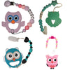 Owl Bird Variety Silicone Chewing Teether