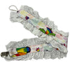 Dino Pride Ruffle Deluxe Pacifier Clip
