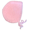 Large Pink Crochet Adult Baby Bonnet