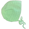 Large Green Crochet Adult Baby Bonnet