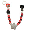 Video Game Silicone Teether Pacifier Clip