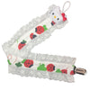 Kitty Ruffle Deluxe Pacifier Clip