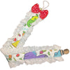 Veggisaurus Dinosaur Plush Ruffle Deluxe Pacifier Clip