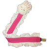 Bunny Plush Ruffle Deluxe Pacifier Clip