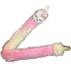 Bunny Pink Plush Ruffle Deluxe Pacifier Clip