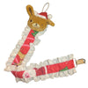 Christmas Dog Plush Ruffle Deluxe Pacifier Clip