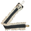 Panda Bear Black Plush Ruffle Deluxe Pacifier Clip
