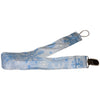 Snow Flakes Fabric Pacifier Clip
