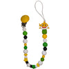 Yellow Shark Silicone Teether Pacifier Clip