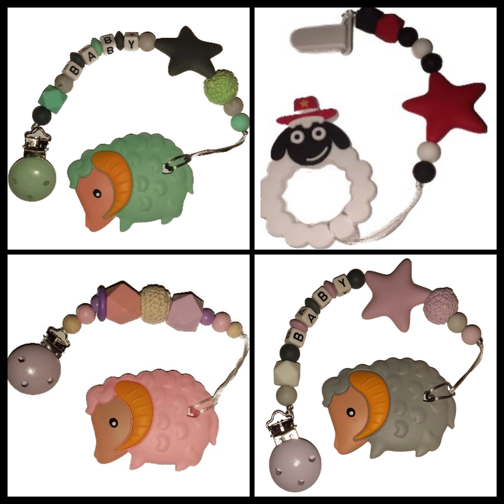 Sheep/Ram Variety Silicone Chewing Teether | LKB Boutique