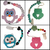 Owl Bird Variety Silicone Chewing Teether