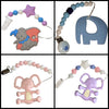 Elephant Variety Silicone Chewing Teether