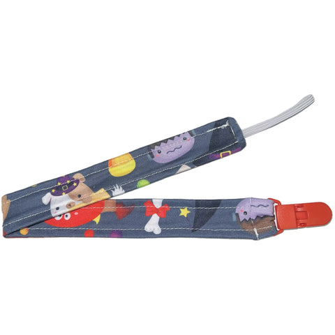Spooky Pup Fabric Pacifier Clip second image