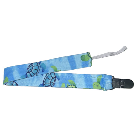 Sea Turtle Fabric Pacifier Clip second image