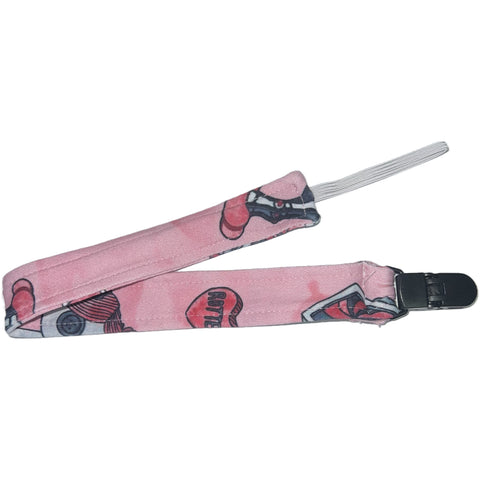 Misfit of Toys Fabric Pacifier Clip second image