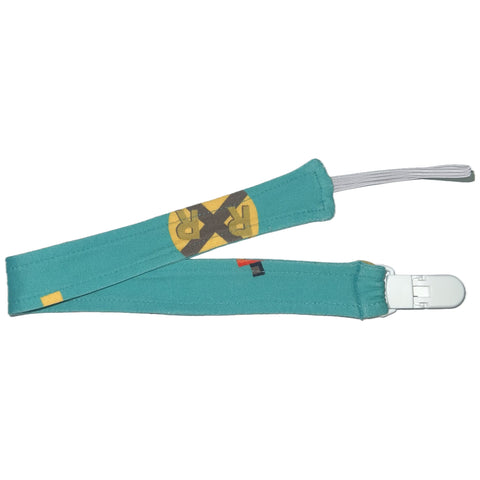 Choo-Choo Train Fabric Pacifier Clip second image