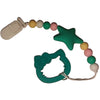 Kitty Cat Silicone Teether Chewing Toy Pacifier Clip