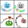 Halloween Pumpkin Silicone Teether Chewing Toy Pacifier Clip