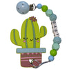Cactus Silicone Teether Chewing Toy Pacifier Clip
