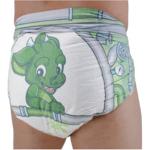 Tykables Potty Monsters ABDL 1 Adult Diaper Sample second image