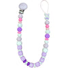 Lil Girl Bunny Silicone Teether Pacifier Clip