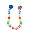Rainbow Girl Silicone Teether Pacifier Clip