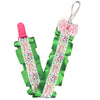 Let It Snow Plush Ruffle Deluxe Pacifier Clip