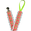 Reindeer Plush Ruffle Deluxe Pacifier Clip