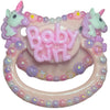 Baby Girl Unicorn Hand Crafted Deluxe Pacifier