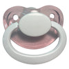 Clear Pink & White Large Adult Pacifier