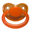 Clear Blood Orange Large Adult Pacifier
