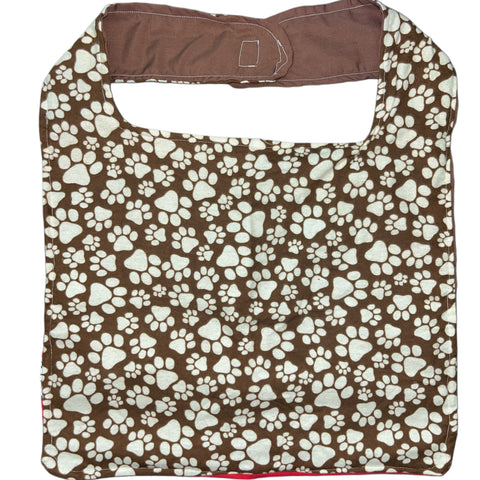 Paw Print Handmade Bib & Mittens Set second image