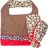 Paw Print Handmade Bib & Mittens Set