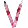 Strawberry & Cherry Fabric Pacifier Clip
