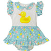 V2 Ducky Bath Time Romper Dress