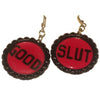 Good Slut Bottle Cap Earrings