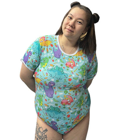 Veggisaurus Dinosaur Bodysuit second image