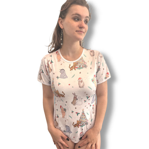 Happy Holidays Christmas Little Bear Bodysuit second image