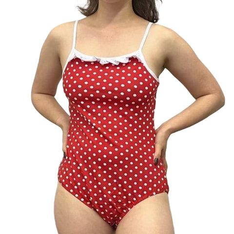 Sleeveless Polka Dot Bodysuit second image